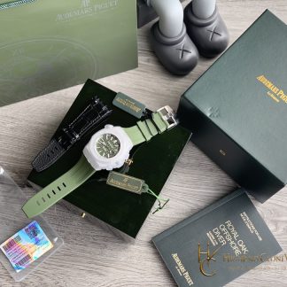Audemars Piguet Royal Oak Offshore Diver 15710 Green Dial super clone watch dial detail