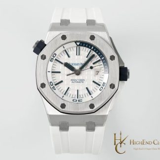 Audemars Piguet Royal Oak Offshore Diver 15710 White Dial super clone watch front view