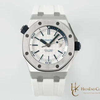 Audemars Piguet Royal Oak Offshore Diver 15710 White Dial super clone watch front view