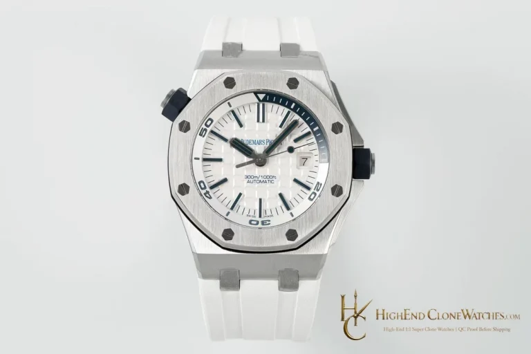 Audemars Piguet Royal Oak Offshore Diver 15710 White Dial super clone watch front view