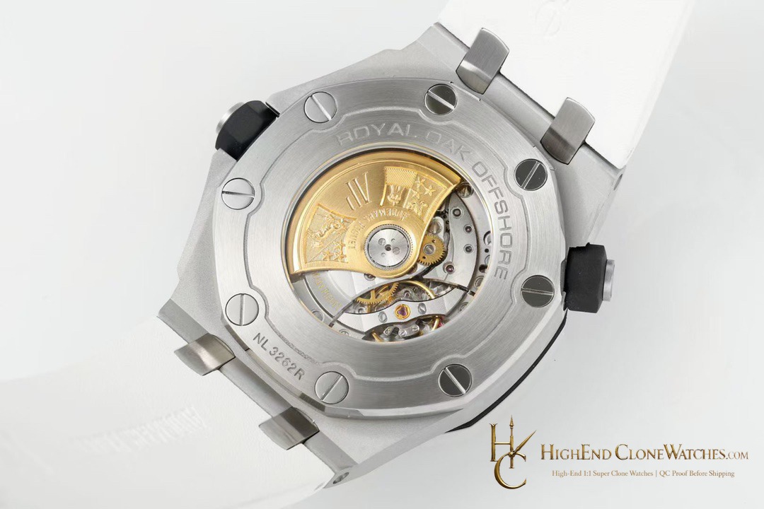 Audemars Piguet Royal Oak Offshore Diver 15710 White Dial super clone watch clasp detail