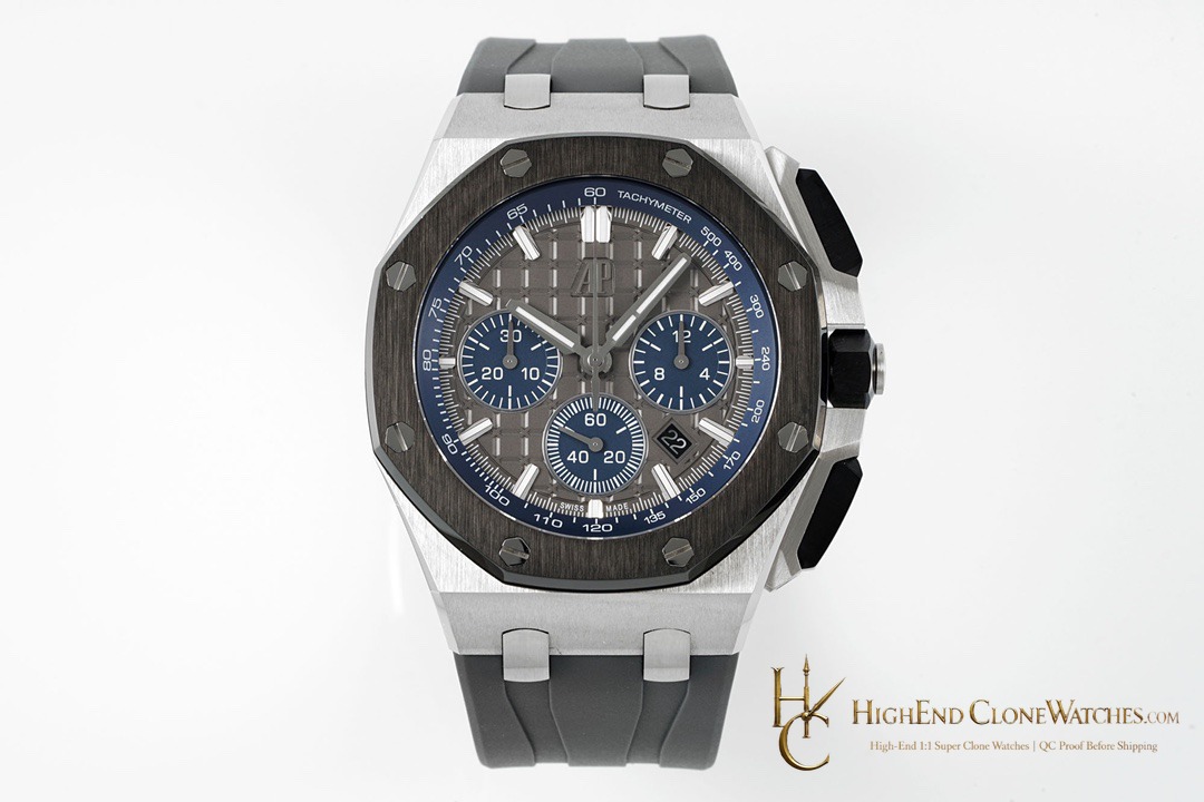 Audemars Piguet Royal Oak Offshore Grey Dial 26420 Selfwinding Chronograph super clone watch front view
