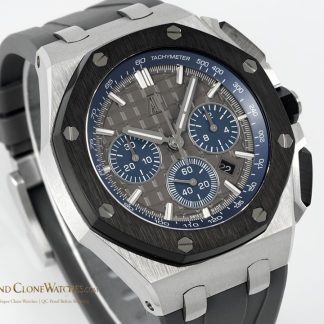 Audemars Piguet Royal Oak Offshore Grey Dial 26420 Selfwinding Chronograph super clone watch dial detail