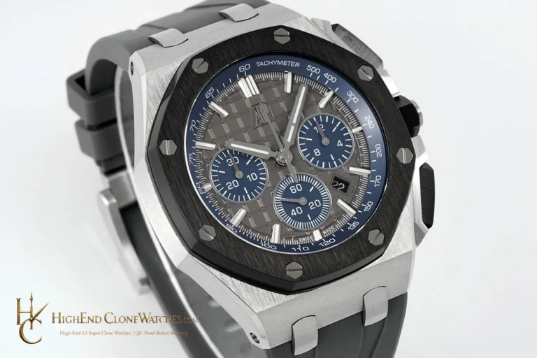 Audemars Piguet Royal Oak Offshore Grey Dial 26420 Selfwinding Chronograph super clone watch dial detail