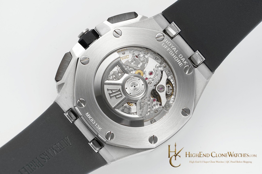 Audemars Piguet Royal Oak Offshore Grey Dial 26420 Selfwinding Chronograph super clone watch angled view