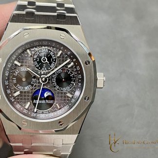 Audemars Piguet Royal Oak Perpetual Calendar Black Dial 26607BC 41mm super clone watch front view