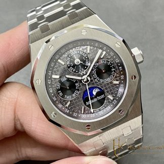 Audemars Piguet Royal Oak Perpetual Calendar Black Dial 26607BC 41mm super clone watch dial detail