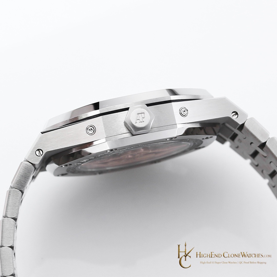 Audemars Piguet Royal Oak Perpetual Calendar Green Dial 26606ST 41mm super clone watch side case profile