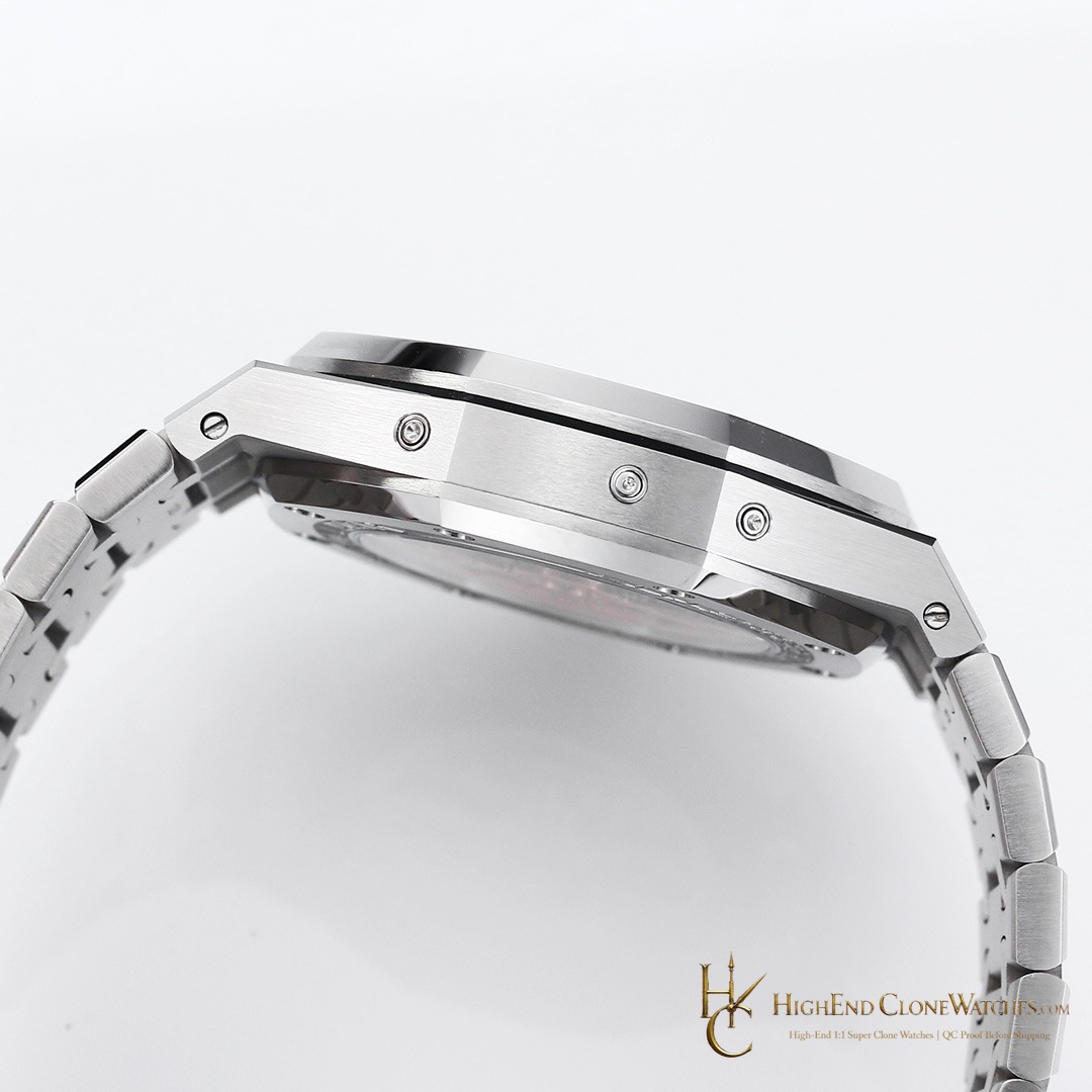 Audemars Piguet Royal Oak Perpetual Calendar Green Dial 26606ST 41mm super clone watch clasp detail