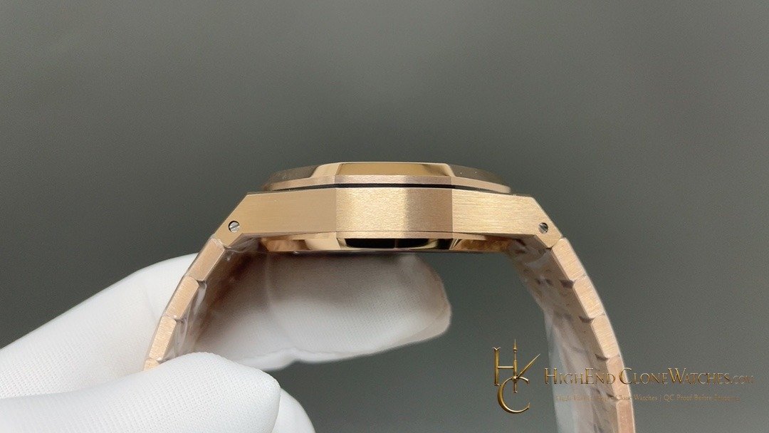 Audemars Piguet Royal Oak Rose Gold 26240 Green Dial super clone watch bracelet or strap fit