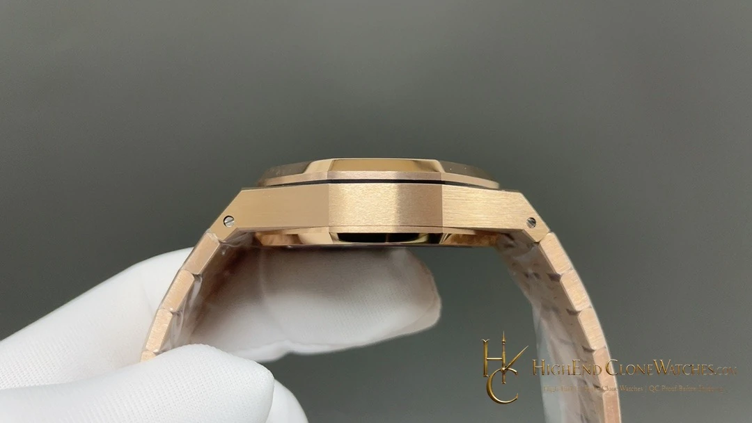 Audemars Piguet Royal Oak Rose Gold 26240 Green Dial super clone watch bracelet or strap fit