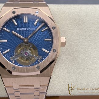 Audemars Piguet Royal Oak Rose Gold 26522OR Blue Tourbillon Dial 41mm super clone watch front view