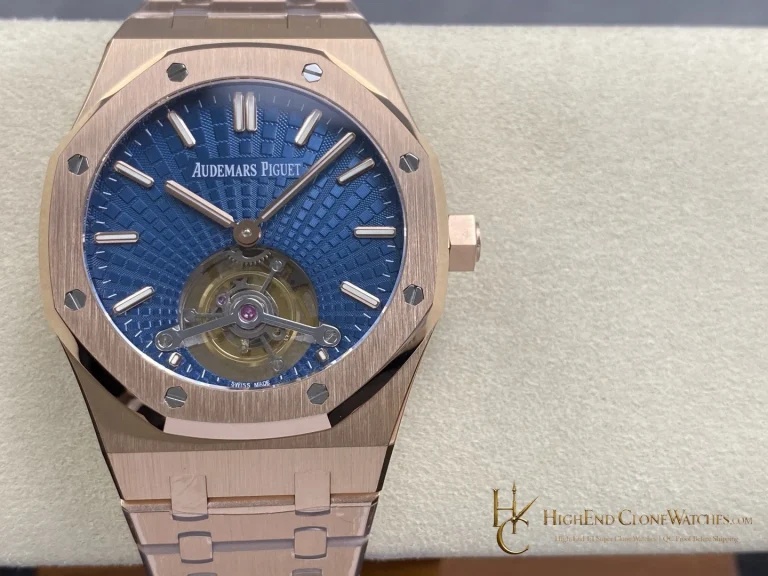 Audemars Piguet Royal Oak Rose Gold 26522OR Blue Tourbillon Dial 41mm super clone watch front view