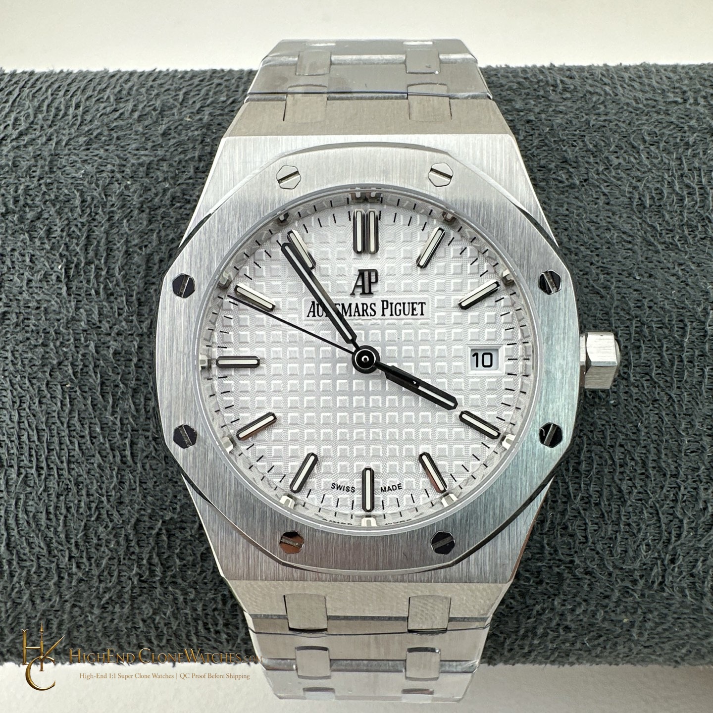 Audemars Piguet Royal Oak Selfwinding 77350ST 34mm super clone watch front view