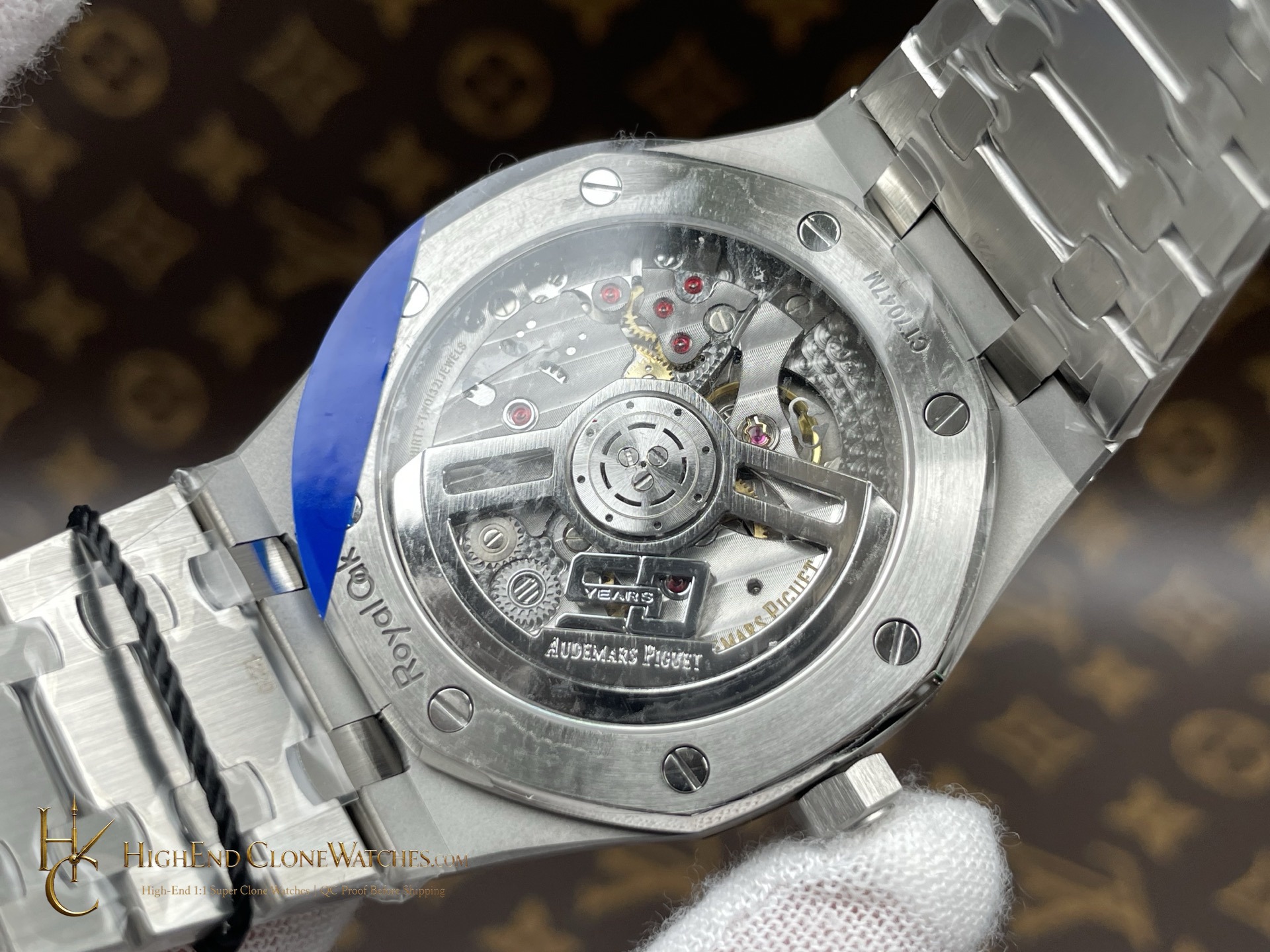 Audemars Piguet Royal Oak Selfwinding 77350ST Blue Dial 34mm super clone watch bracelet or strap fit