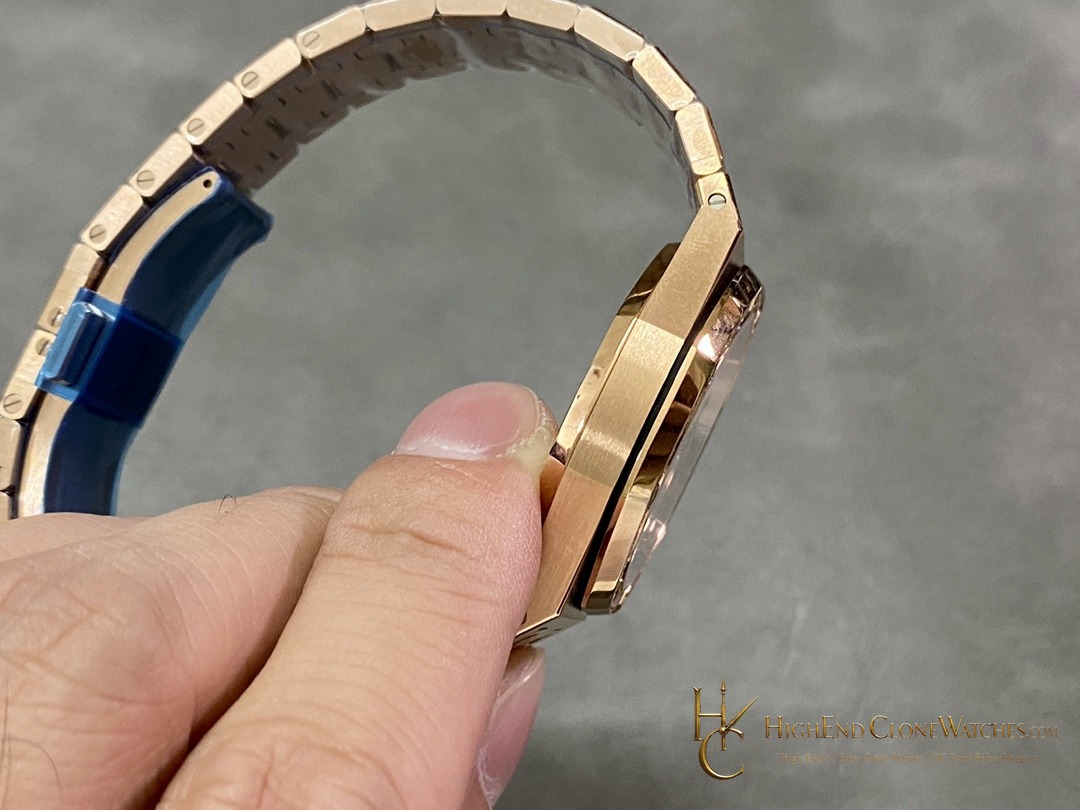 Audemars Piguet Royal Oak Selfwinding 77351OR 34mm super clone watch bracelet or strap fit