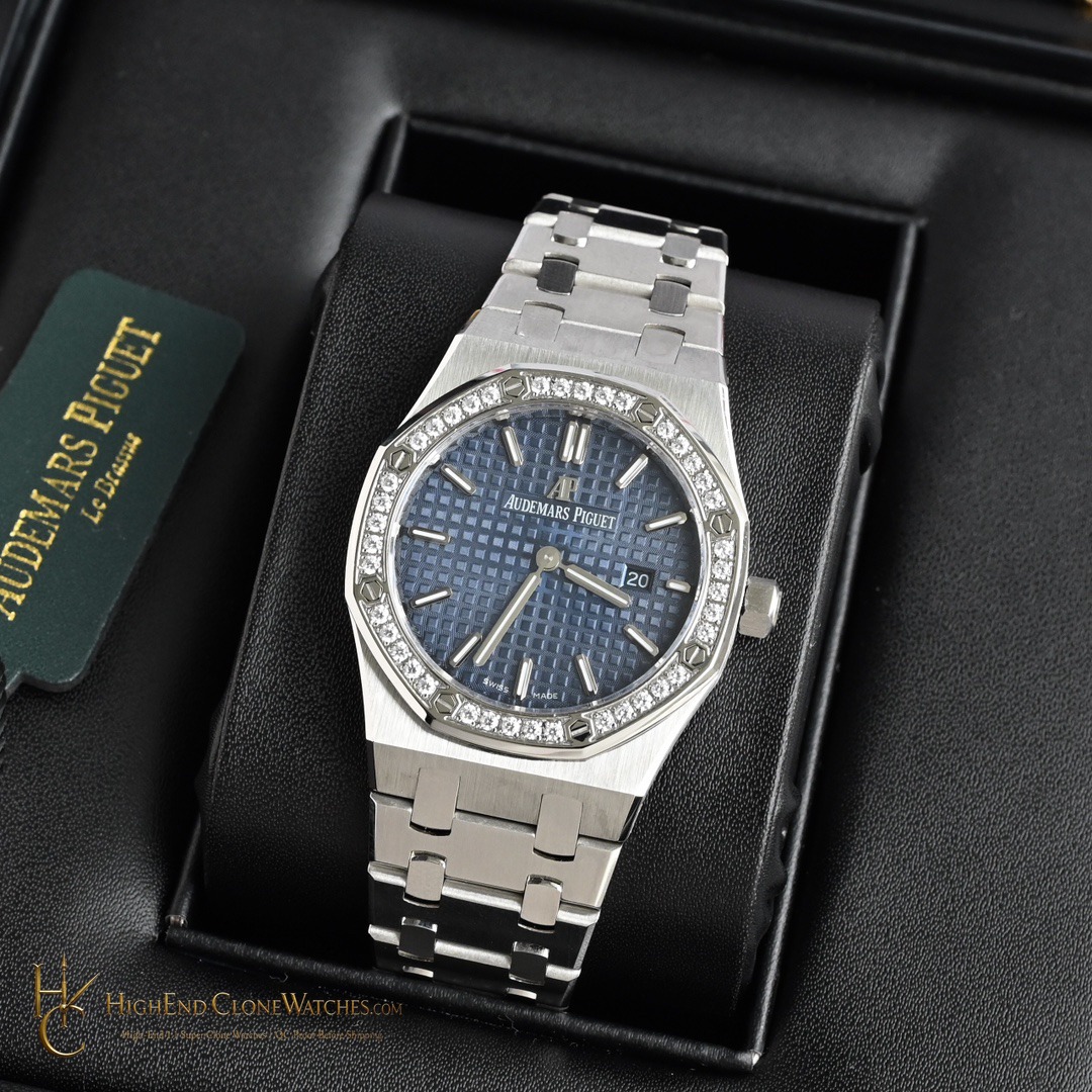 Audemars Piguet Royal Oak Selfwinding 77351ST 34mm super clone watch front view