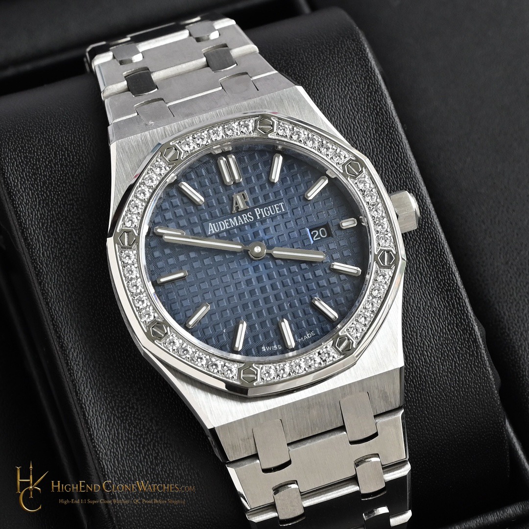 Audemars Piguet Royal Oak Selfwinding 77351ST 34mm super clone watch side case profile