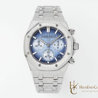 Audemars Piguet Royal Oak Smoky Blue Dial 26240BA Selfwinding Chronograph super clone watch front view