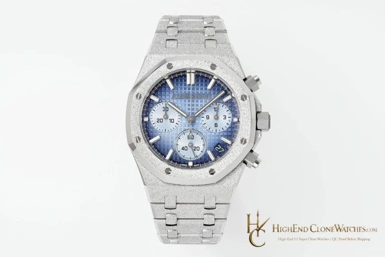 Audemars Piguet Royal Oak Smoky Blue Dial 26240BA Selfwinding Chronograph super clone watch front view