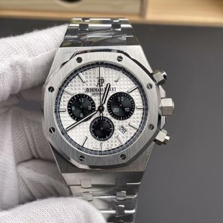 Audemars Piguet Royal Oak White Dial 26331ST Selfwinding Chronograph super clone watch front view