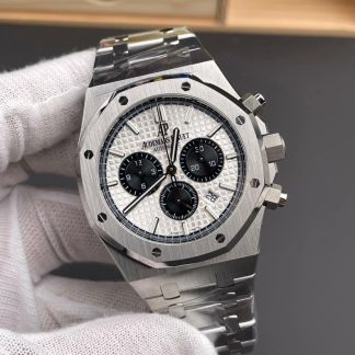 Audemars Piguet Royal Oak White Dial 26331ST Selfwinding Chronograph super clone watch dial detail