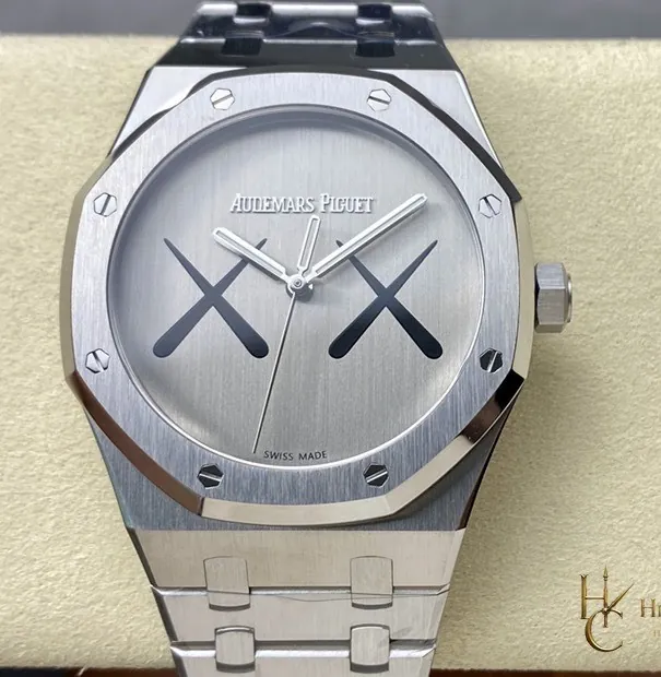 Audemars Piguet Royal Oak x Kaws Silver XX Dial 41mm super clone watch front view