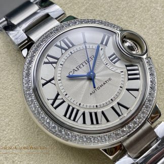 Cartier Ballon Bleu de Cartier W4BB0024 angled dial view super clone watch