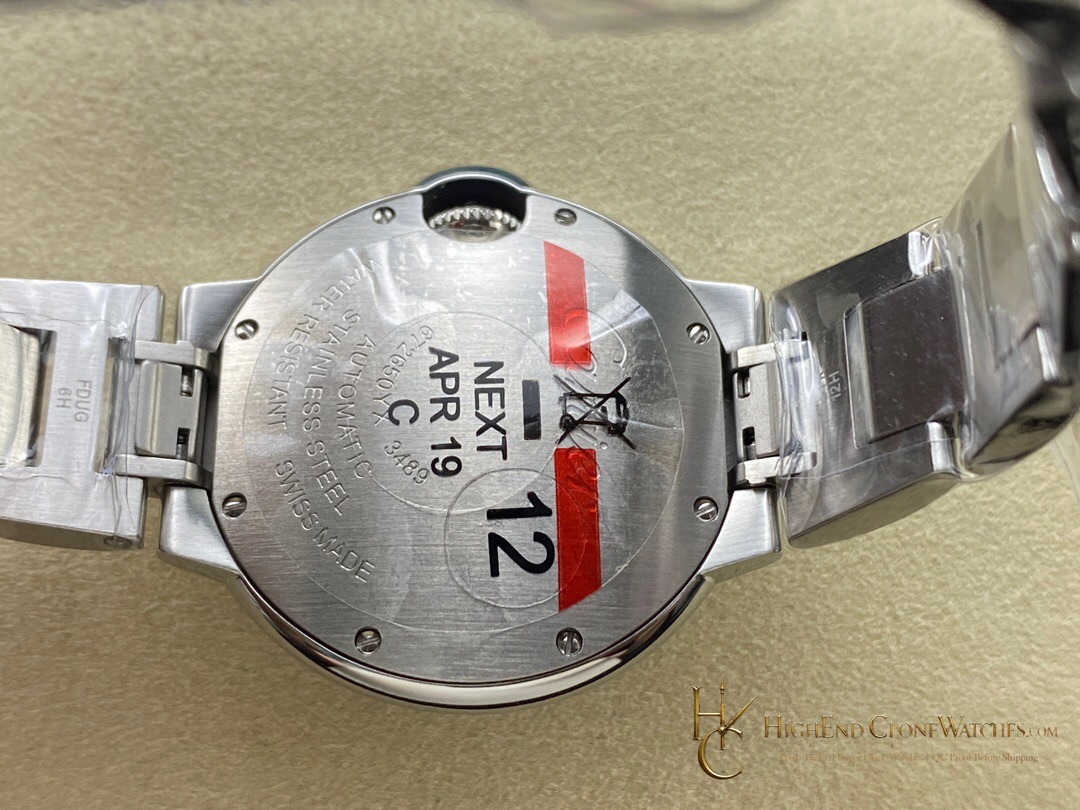 Cartier Ballon Bleu de Cartier W4BB0028 caseback view super clone watch