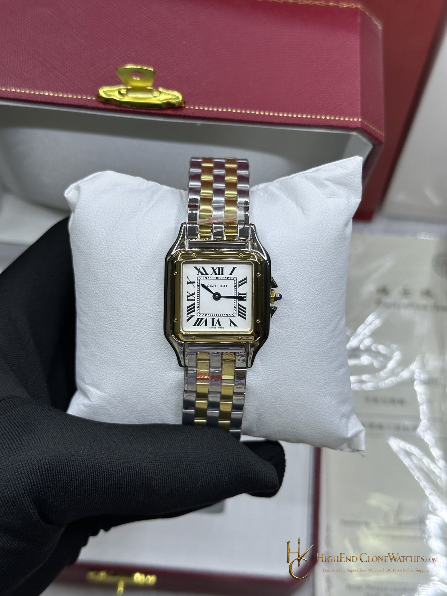 Cartier Panthere de Cartier W2PN0013 side case profile super clone watch