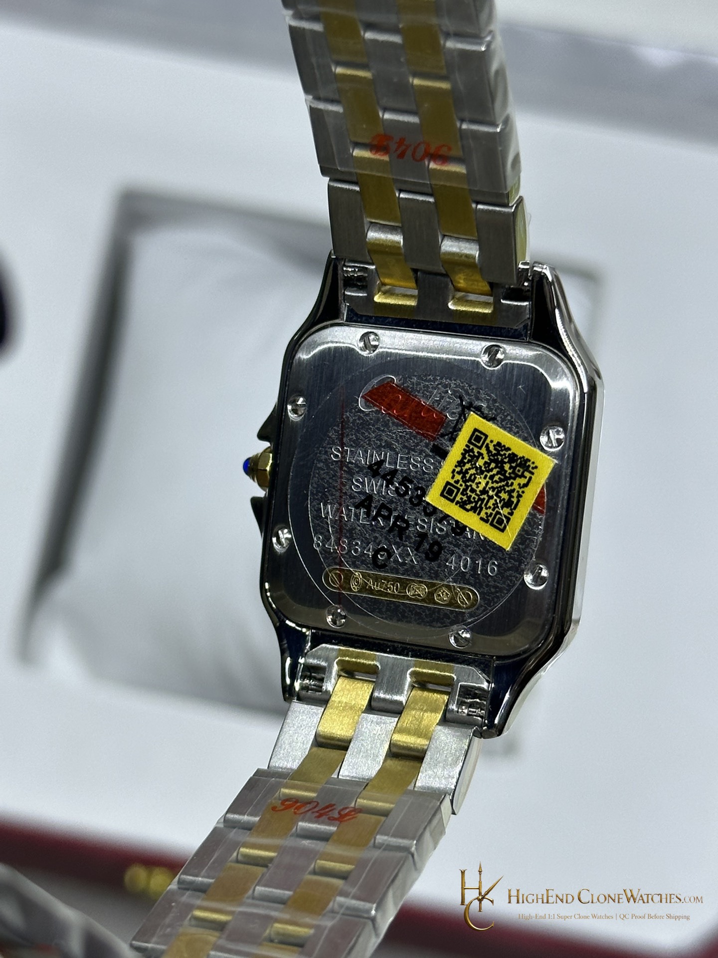 Cartier Panthere de Cartier W2PN0013 clasp detail super clone watch