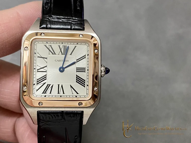 Cartier Santos-Dumont W2SA0012 silver-white Roman-numeral dial and blue hands