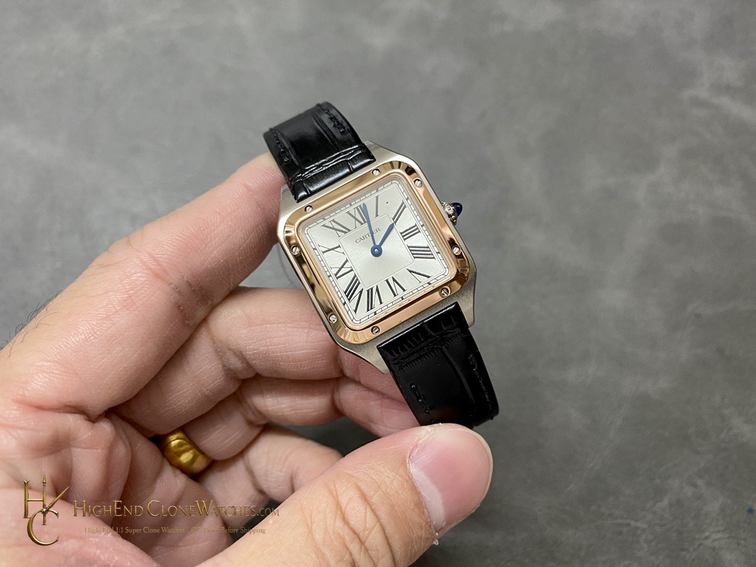 Cartier Santos-Dumont Large W2SA0012 side case profile super clone watch