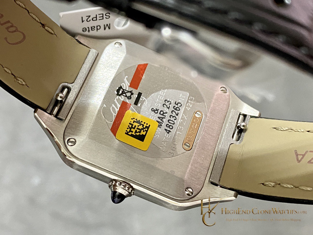 Cartier Santos-Dumont Large W2SA0012 clasp detail super clone watch