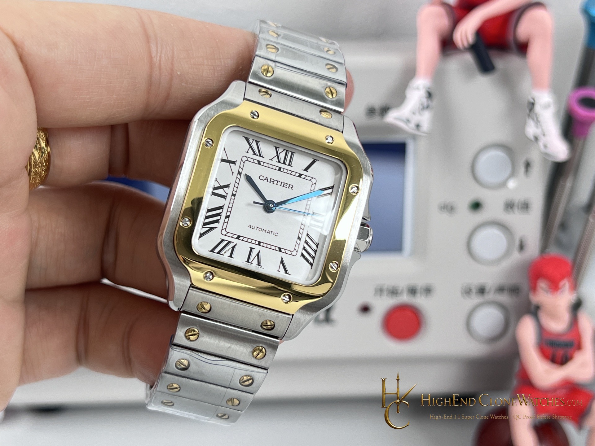 Cartier Santos-Dumont bracelet or strap fit super clone watch