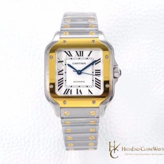 Cartier Santos de Cartier Medium W2SA0016 front view super clone watch