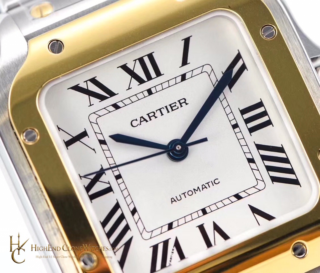 Cartier Santos de Cartier Medium W2SA0016 side case profile super clone watch