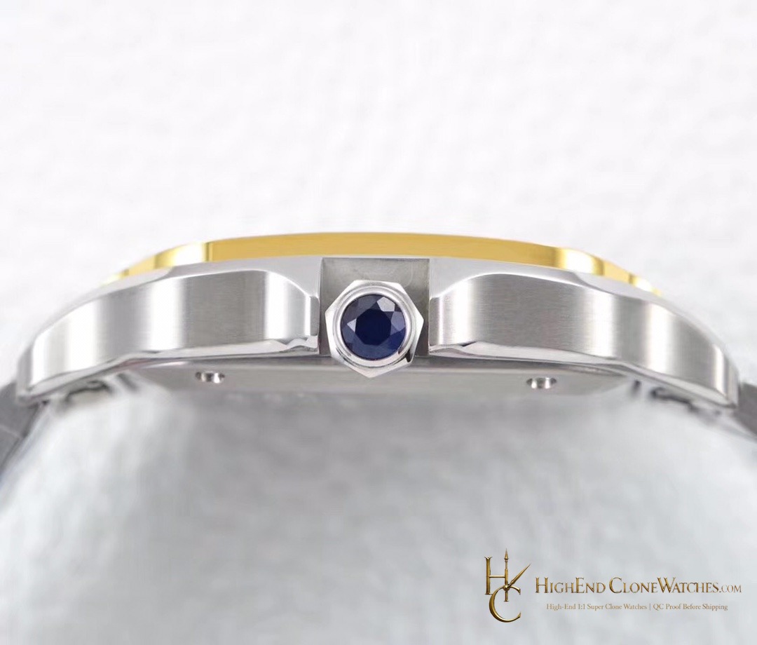 Cartier Santos de Cartier Medium W2SA0016 bracelet or strap fit super clone watch