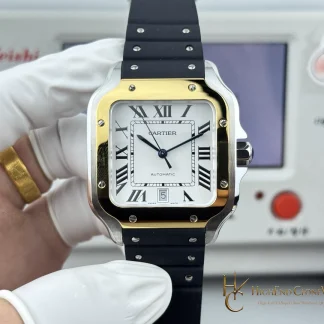 Cartier Santos de Cartier Large W2SA0009 front view super clone watch