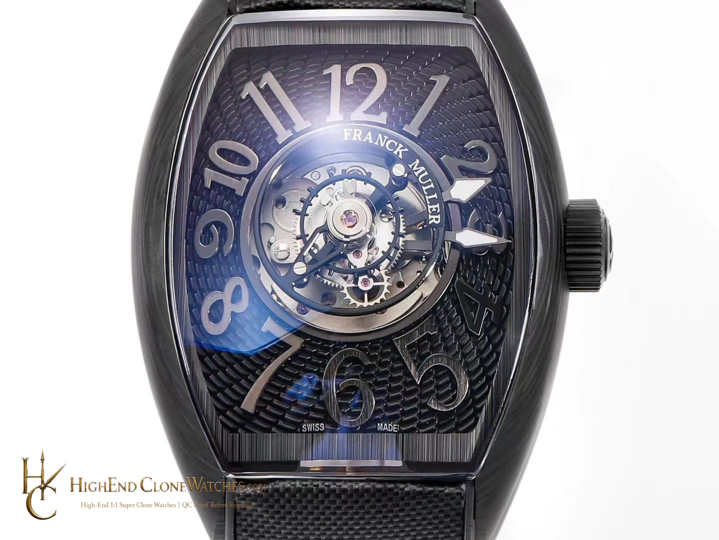 Franck Muller Grand Central Tourbillon CX 40 T CTR TTBR TTBR TT strap integration view super clone watch