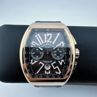 Franck Muller Vanguard Chronograph 45CCGLDBRNLD1 front view super clone watch