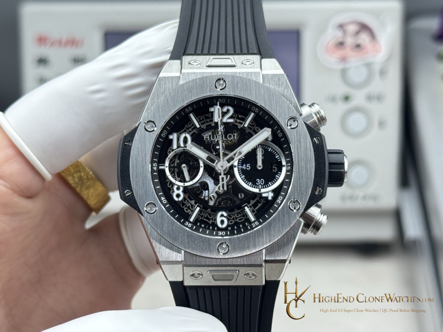 Hublot Big Bang Unico 42mm Titanium Case 441.NX.1171.RX product view super clone watch