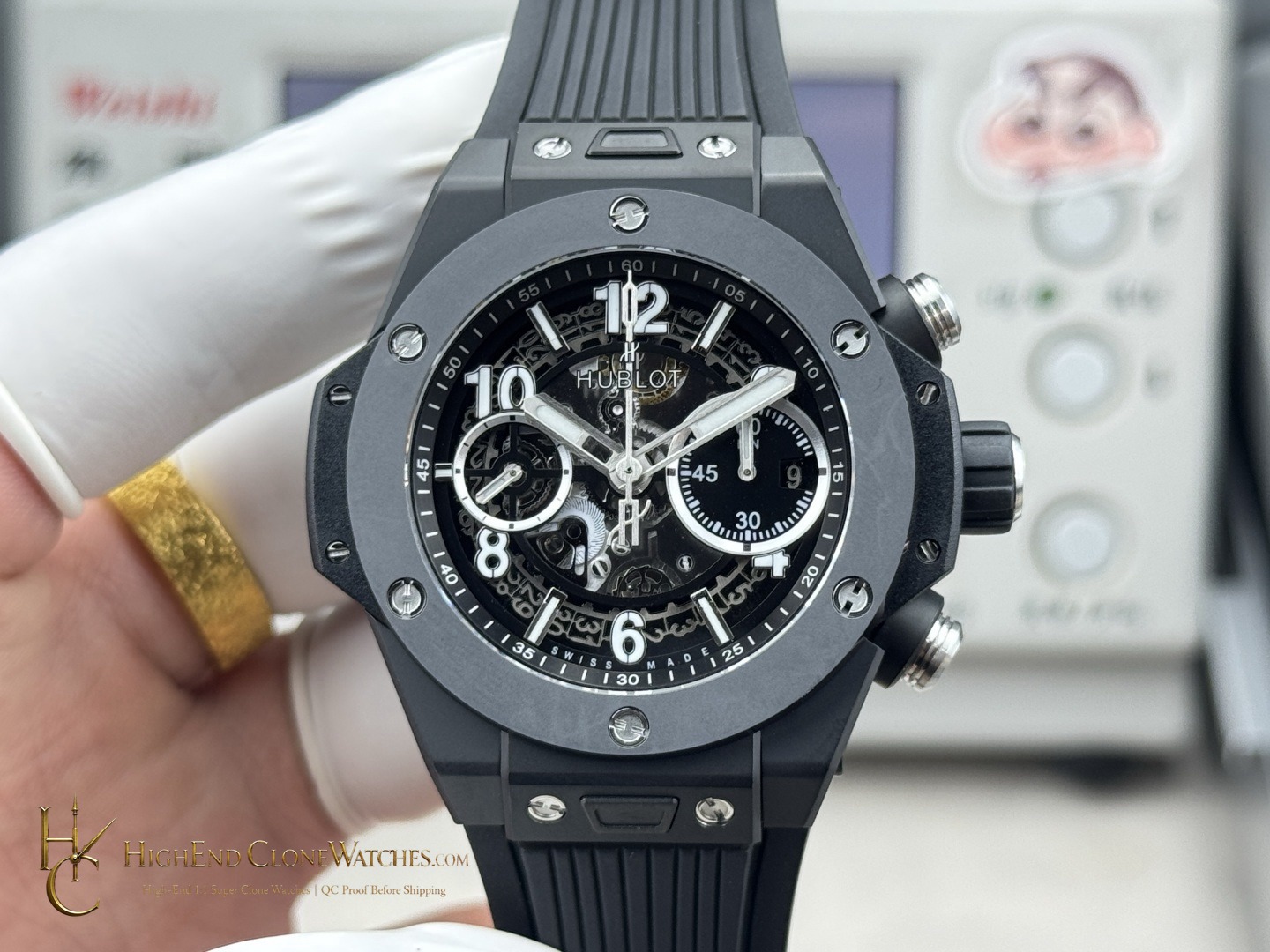Hublot Big Bang Unico Black Magic 42mm 441.CI.1171.RX product view super clone watch