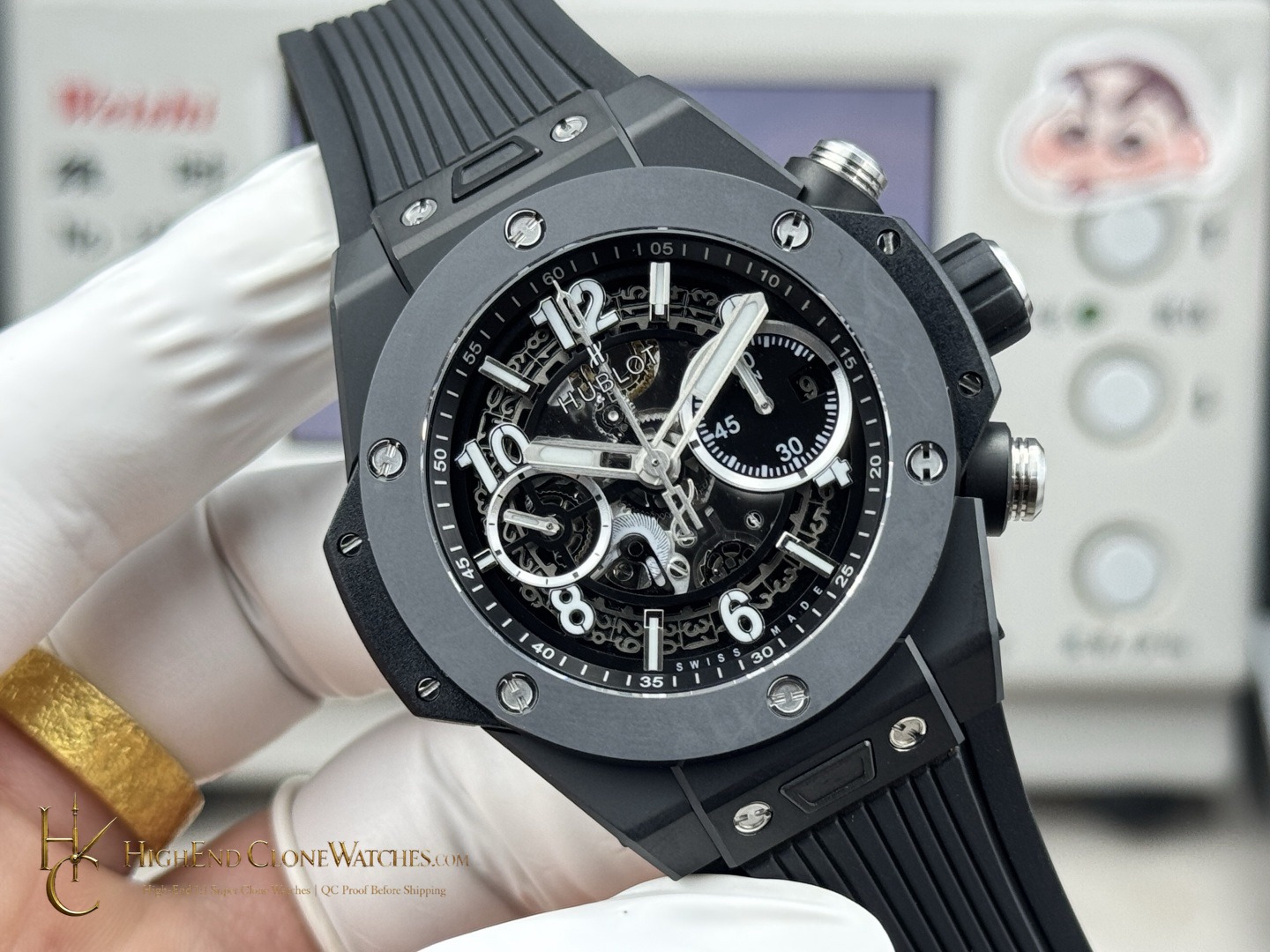 Hublot Big Bang Unico Black Magic 42mm 441.CI.1171.RX product view super clone watch