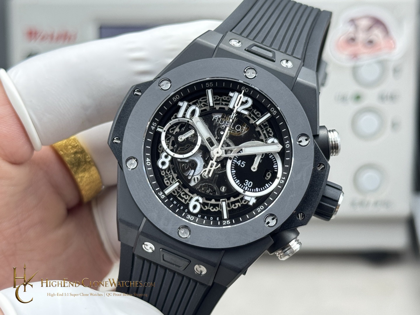 Hublot Big Bang Unico Black Magic 42mm 441.CI.1171.RX product view super clone watch