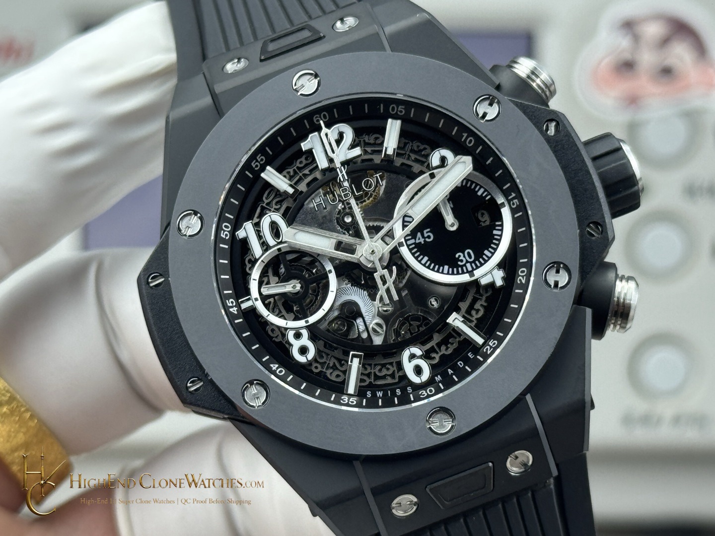 Hublot Big Bang Unico Black Magic 42mm 441.CI.1171.RX product view super clone watch