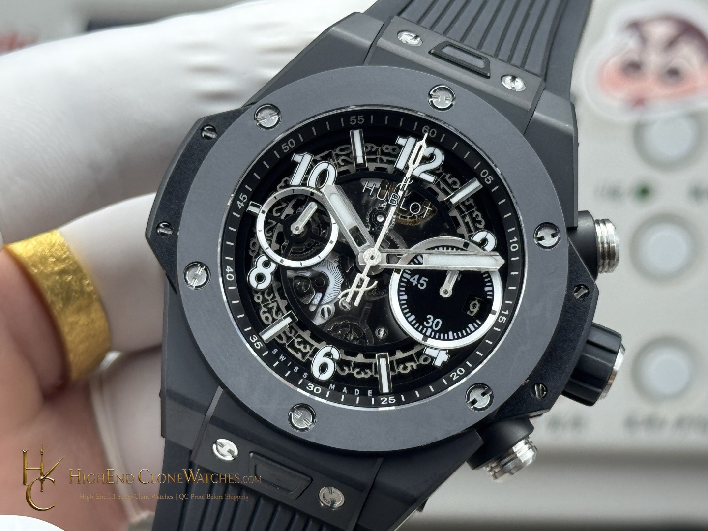 Hublot Big Bang Unico Black Magic 42mm 441.CI.1171.RX product view super clone watch