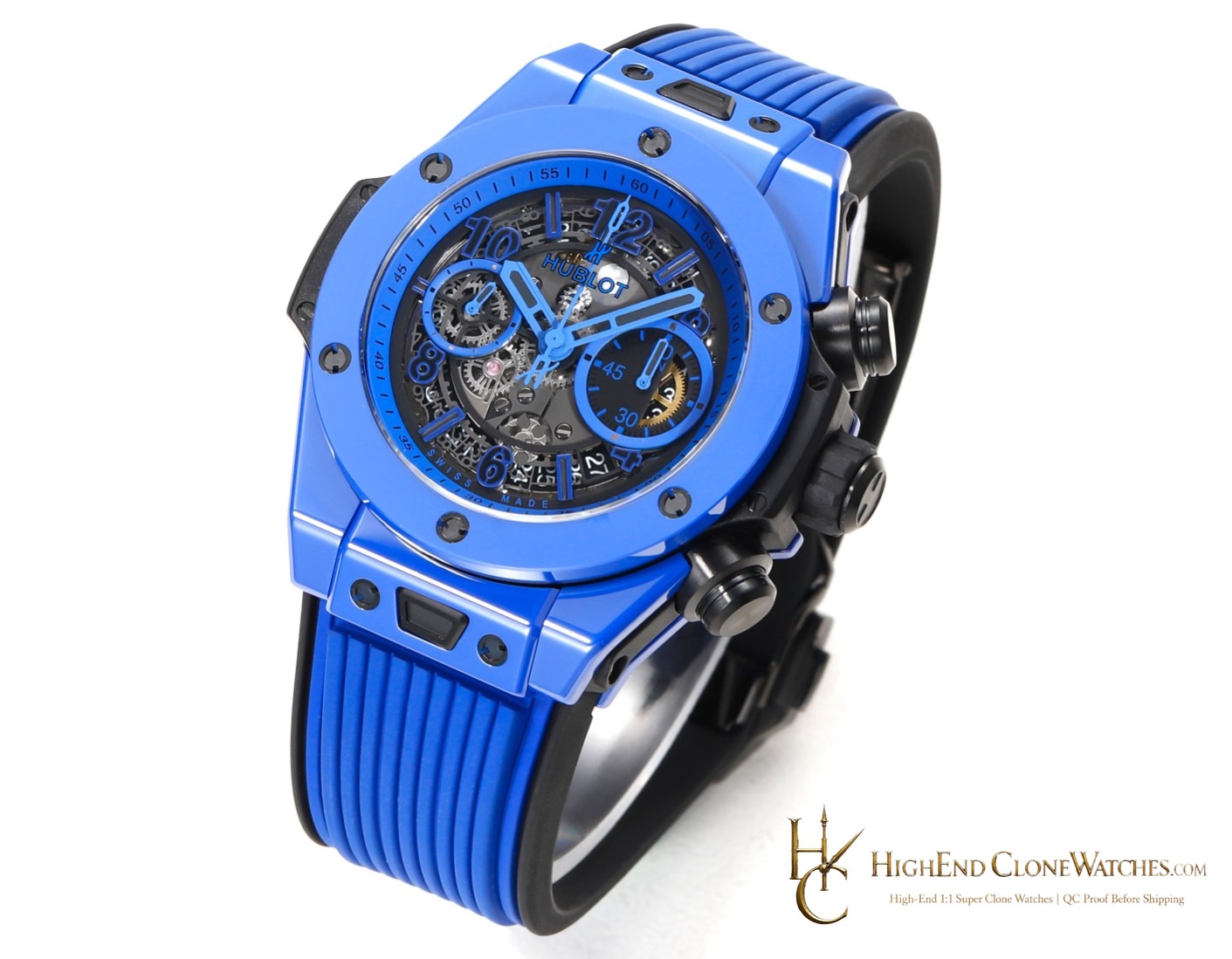 Hublot Big Bang Unico Blue Magic 42mm 441.ES.5119.RX product view super clone watch