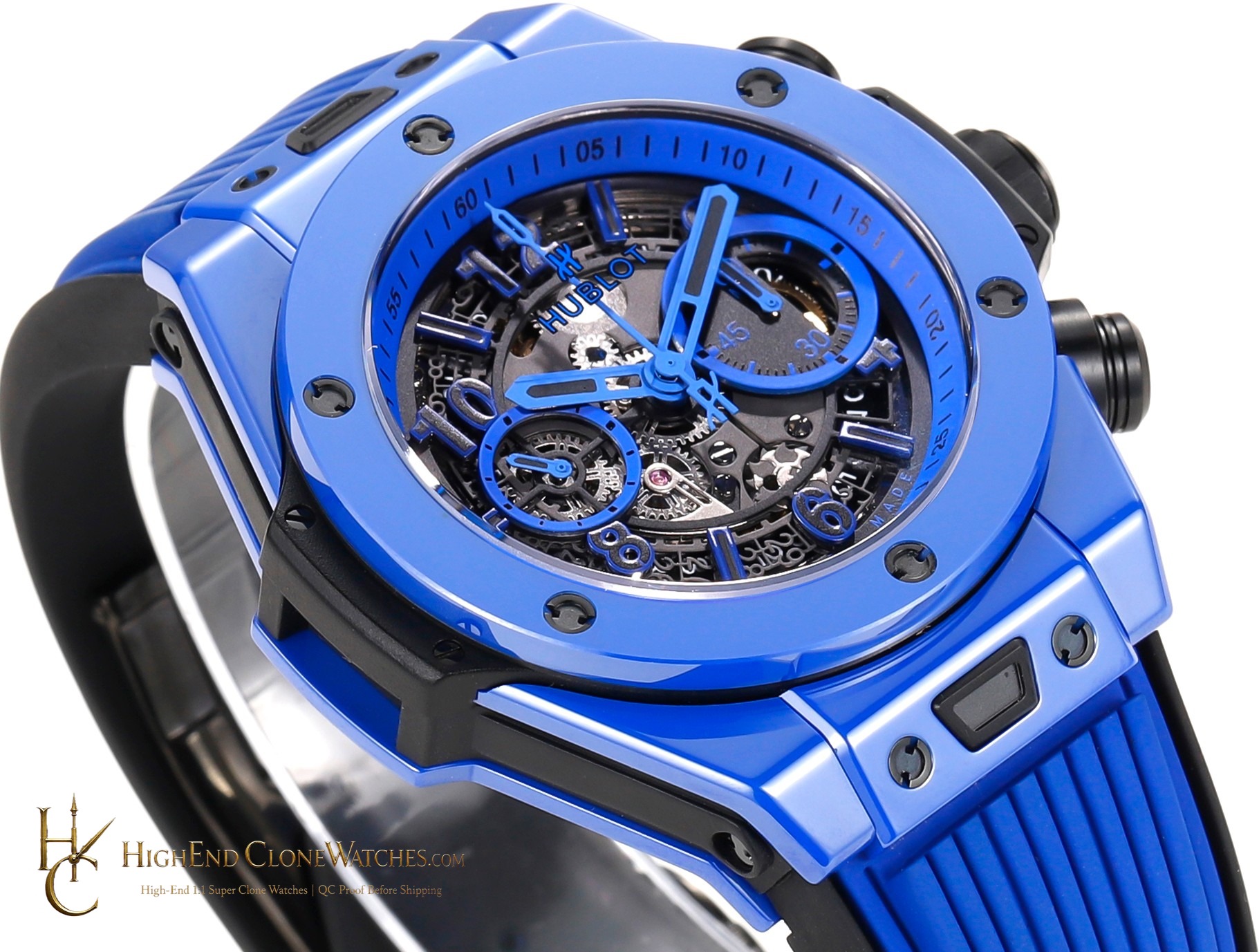 Hublot Big Bang Unico Blue Magic 42mm 441.ES.5119.RX product view super clone watch
