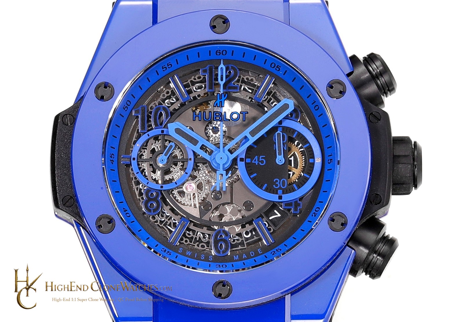 Hublot Big Bang Unico Blue Magic 42mm 441.ES.5119.RX product view super clone watch